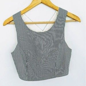 LUCCA COUTURE Women's Teen Small Crop Tank Top Shirt Cami Sleeveless Halter